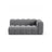 Lupine Modulares 3-Sitzer Sofa Sitzelement, Rechte Seite, aus Samt in Grau (Salvador 17), 175x95 cm von Micadoni – Bild 1