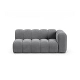 Lupine Modulares 3-Sitzer Sofa Sitzelement, Rechte Seite, aus Samt in Grau (Salvador 17), 175x95 cm von Micadoni – Bild 1