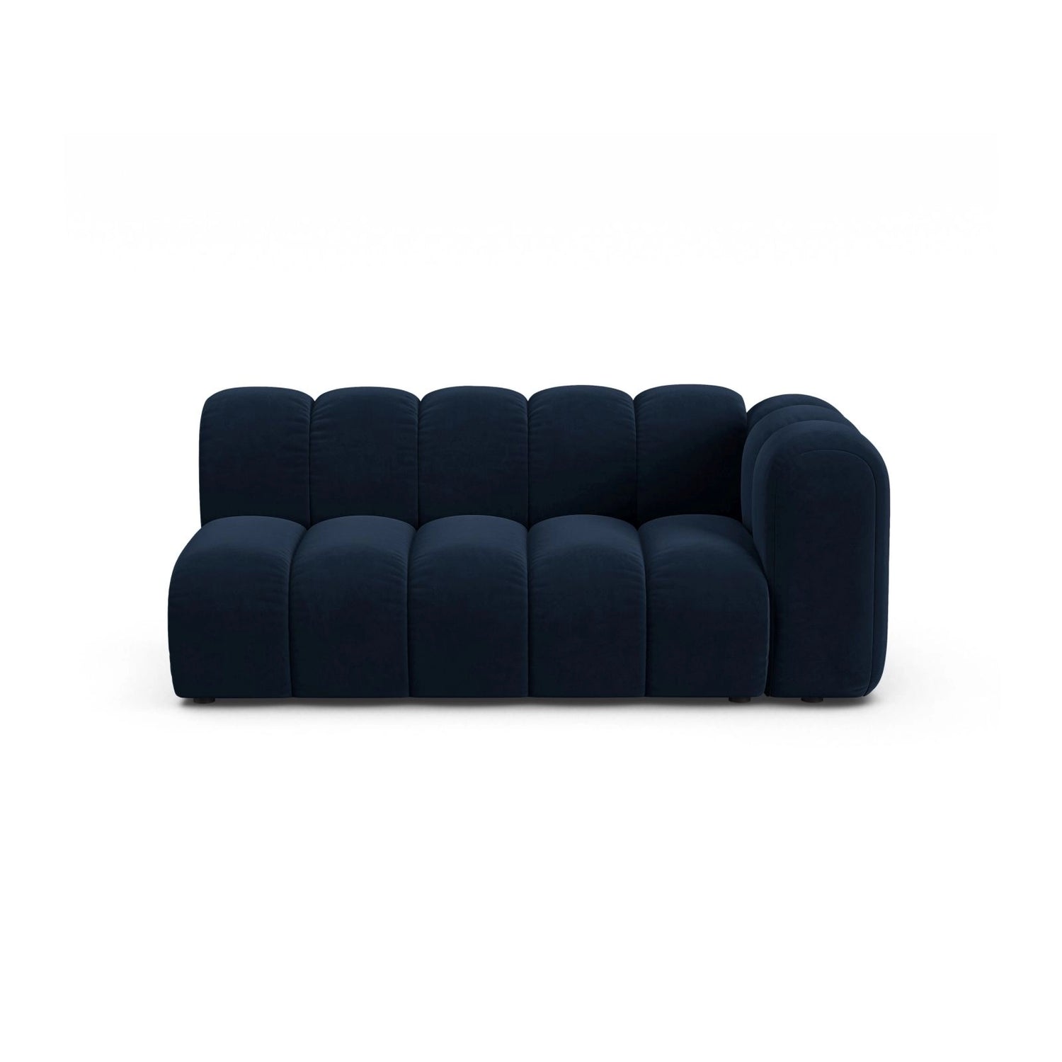 Lupine Modulares 3-Sitzer Sofa Sitzelement, Rechte Seite, aus Samt in Königsblau (Salvador 5), 175x95 cm von Micadoni – Bild 1