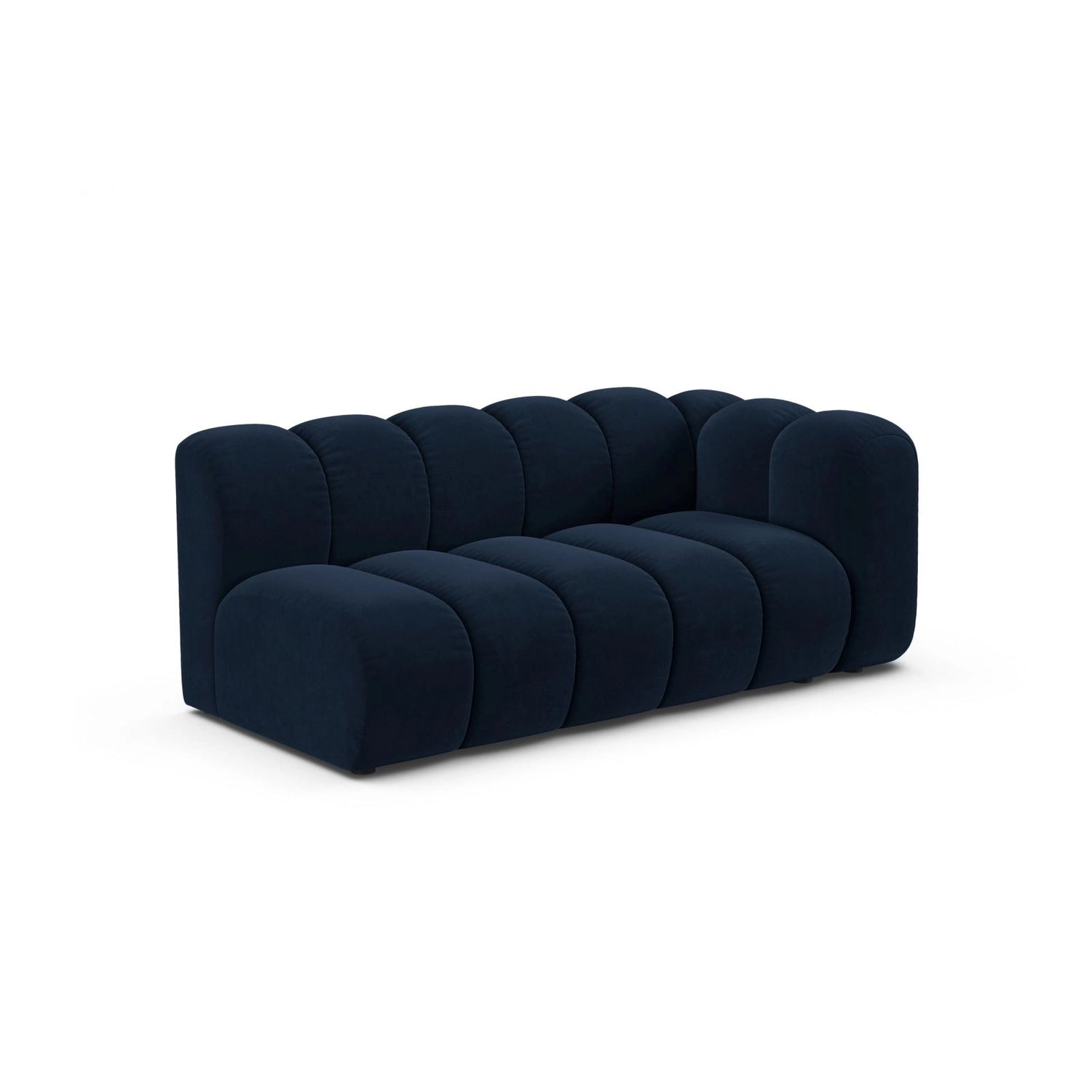 Lupine Modulares 3-Sitzer Sofa Sitzelement, Rechte Seite, aus Samt in Königsblau (Salvador 5), 175x95 cm von Micadoni – Bild 3
