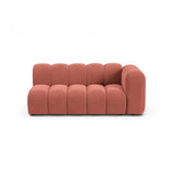 Lupine Modulares 3-Sitzer Sofa Sitzelement, Rechte Seite, aus Samt in Koralle (Salvador 12), 175x95 cm von Micadoni – Bild 1