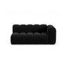 Lupine Modulares 3-Sitzer Sofa Sitzelement, Rechte Seite, aus Samt in Schwarz (Salvador 19), 175x95 cm von Micadoni – Bild 1