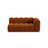 Lupine Modulares 3-Sitzer Sofa Sitzelement, Rechte Seite, aus Samt in Terrakotta (Salvador 14), 175x95 cm von Micadoni – Bild 1