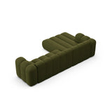 Lupine Modulares 4-Sitzer Ecksofa, Linke Seite, aus Boucle in Dunkles olivgrün (Baloo 2090), 290x177 cm von Micadoni – Bild 5