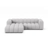 Lupine Modulares 4-Sitzer Ecksofa, Linke Seite, aus Boucle in Hellgrau (Baloo 2085), 260x177 cm von Micadoni – Bild 1