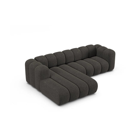 Lupine Modulares 4-Sitzer Ecksofa, Linke Seite, aus Chenille in Dunkelgrau (Eden 20 Graphite), 260x177 cm von Micadoni – Bild 3
