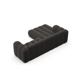 Lupine Modulares 4-Sitzer Ecksofa, Linke Seite, aus Chenille in Dunkelgrau (Eden 20 Graphite), 260x177 cm von Micadoni – Bild 4