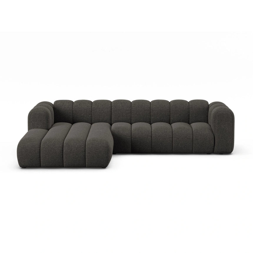 Lupine Modulares 4-Sitzer Ecksofa, Linke Seite, aus Chenille in Dunkelgrau (Eden 20 Graphite), 290x177 cm von Micadoni – Bild 1