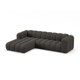 Lupine Modulares 4-Sitzer Ecksofa, Linke Seite, aus Chenille in Dunkelgrau (Eden 20 Graphite), 290x177 cm von Micadoni – Bild 4