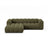 Lupine Modulares 4-Sitzer Ecksofa, Linke Seite, aus Chenille in Grün (Eden 12 Olive), 260x177 cm von Micadoni – Bild 1
