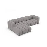 Lupine Modulares 4-Sitzer Ecksofa, Linke Seite, aus Chenille in Hellgrau (Eden 18 Grey), 290x177 cm von Micadoni – Bild 5