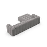 Lupine Modulares 4-Sitzer Ecksofa, Linke Seite, aus Chenille in Hellgrau (Eden 18 Grey), 290x177 cm von Micadoni – Bild 6