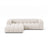 Lupine Modulares 4-Sitzer Ecksofa, Linke Seite, aus Chenille in Leichtes Beige (Eden 2 Pearl), 260x177 cm von Micadoni – Bild 1