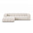 Lupine Modulares 4-Sitzer Ecksofa, Linke Seite, aus Chenille in Leichtes Beige (Eden 2 Pearl), 290x177 cm von Micadoni – Bild 1