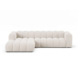 Lupine Modulares 4-Sitzer Ecksofa, Linke Seite, aus Chenille in Leichtes Beige (Eden 2 Pearl), 290x177 cm von Micadoni – Bild 1
