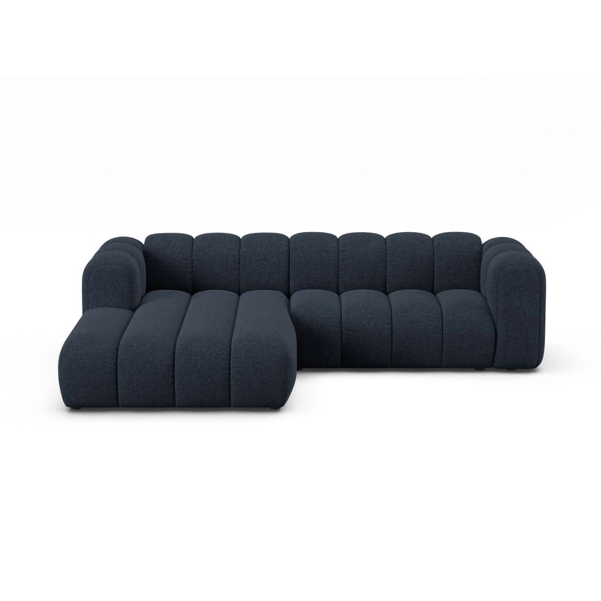 Lupine Modulares 4-Sitzer Ecksofa, Linke Seite, aus Chenille in Marineblau (Eden 16 Deep Blue), 260x177 cm von Micadoni – Bild 1