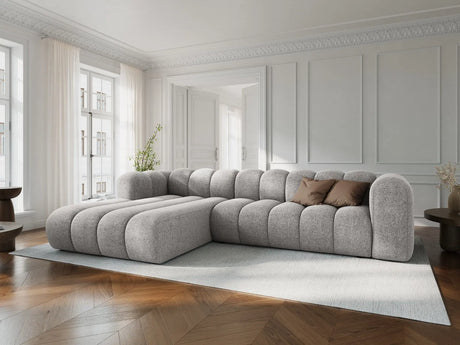 Lupine Modulares 4-Sitzer Ecksofa, Linke Seite, aus Chenille in Marineblau (Eden 16 Deep Blue), 290x177 cm von Micadoni – Bild 2