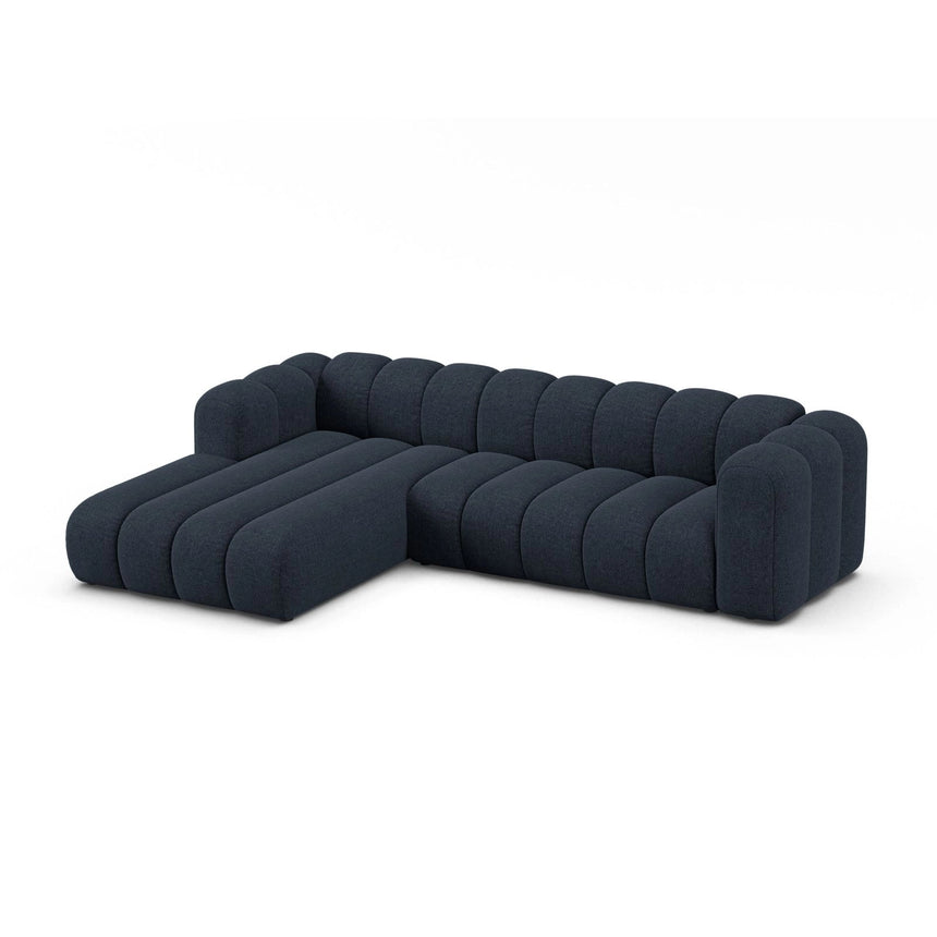 Lupine Modulares 4-Sitzer Ecksofa, Linke Seite, aus Chenille in Marineblau (Eden 16 Deep Blue), 290x177 cm von Micadoni – Bild 4