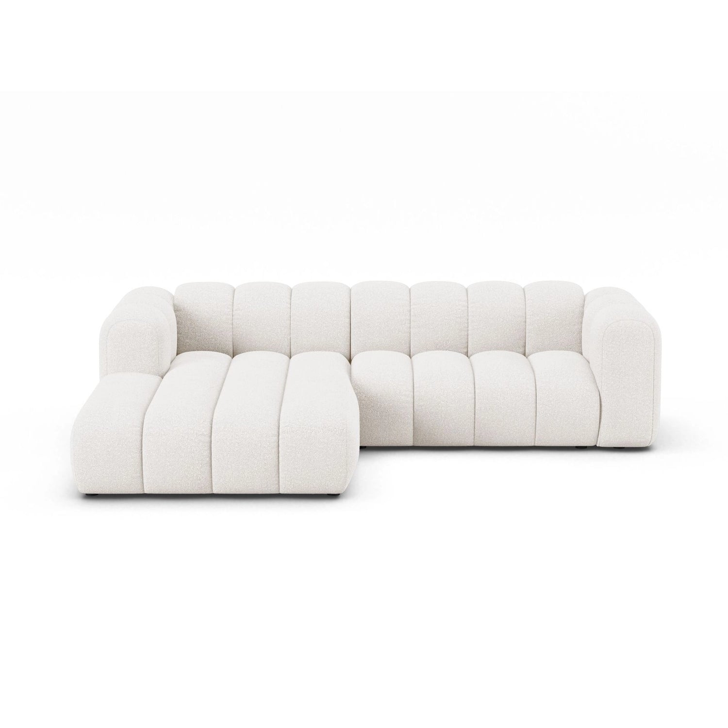 Lupine Modulares 4-Sitzer Ecksofa, Linke Seite,  aus Samt, Chenille oder Boucle, 260x177 cm von Micadoni – Bild 1