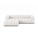 Lupine Modulares 4-Sitzer Ecksofa, Linke Seite,  aus Samt, Chenille oder Boucle, 260x177 cm von Micadoni – Bild 1