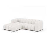 Lupine Modulares 4-Sitzer Ecksofa, Linke Seite,  aus Samt, Chenille oder Boucle, 260x177 cm von Micadoni – Bild 2