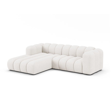Lupine Modulares 4-Sitzer Ecksofa, Linke Seite,  aus Samt, Chenille oder Boucle, 260x177 cm von Micadoni – Bild 2