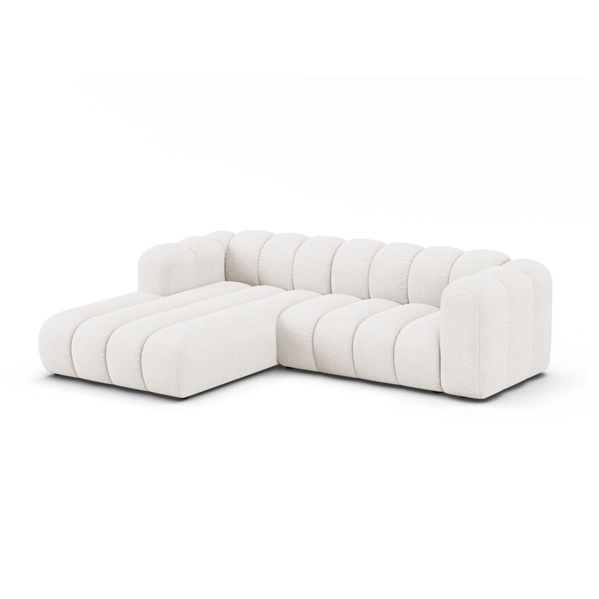 Lupine Modulares 4-Sitzer Ecksofa, Linke Seite,  aus Samt, Chenille oder Boucle, 260x177 cm von Micadoni – Bild 2