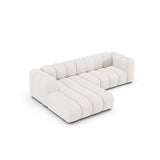 Lupine Modulares 4-Sitzer Ecksofa, Linke Seite,  aus Samt, Chenille oder Boucle, 260x177 cm von Micadoni – Bild 3