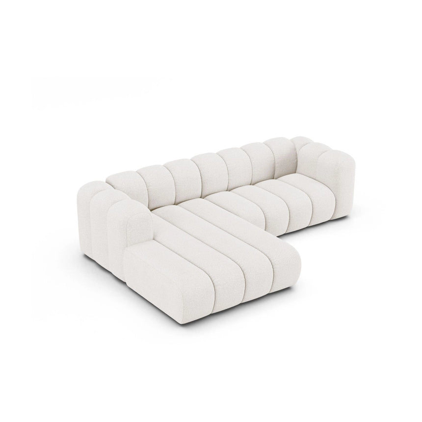Lupine Modulares 4-Sitzer Ecksofa, Linke Seite,  aus Samt, Chenille oder Boucle, 260x177 cm von Micadoni – Bild 3