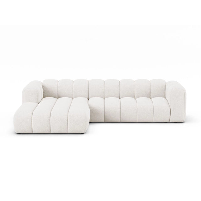 Lupine Modulares 4-Sitzer Ecksofa, Linke Seite, aus Samt, Chenille oder Boucle, 290x177 cm von Micadoni – Bild 1