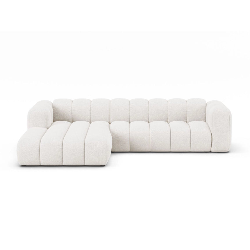 Lupine Modulares 4-Sitzer Ecksofa, Linke Seite, aus Samt, Chenille oder Boucle, 290x177 cm von Micadoni – Bild 1