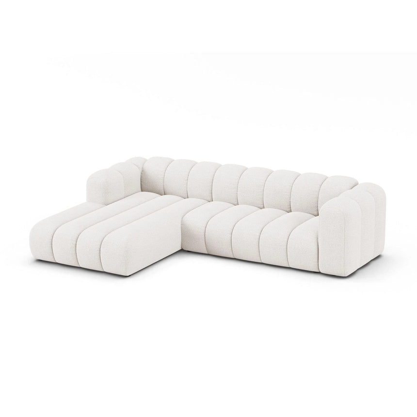 Lupine Modulares 4-Sitzer Ecksofa, Linke Seite, aus Samt, Chenille oder Boucle, 290x177 cm von Micadoni – Bild 3