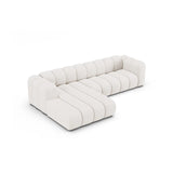 Lupine Modulares 4-Sitzer Ecksofa, Linke Seite, aus Samt, Chenille oder Boucle, 290x177 cm von Micadoni – Bild 4
