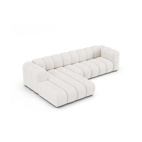 Lupine Modulares 4-Sitzer Ecksofa, Linke Seite, aus Samt, Chenille oder Boucle, 290x177 cm von Micadoni – Bild 4