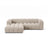 Lupine Modulares 4-Sitzer Ecksofa, Linke Seite, aus Samt in Beige (Salvador 1), 260x177 cm von Micadoni – Bild 1