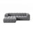 Lupine Modulares 4-Sitzer Ecksofa, Linke Seite, aus Samt in Grau (Salvador 17), 260x177 cm von Micadoni – Bild 1