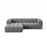 Lupine Modulares 4-Sitzer Ecksofa, Linke Seite, aus Samt in Grau (Salvador 17), 260x177 cm von Micadoni – Bild 1