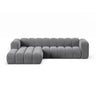 Lupine Modulares 4-Sitzer Ecksofa, Linke Seite, aus Samt in Grau (Salvador 17), 290x177 cm von Micadoni – Bild 1