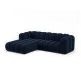Lupine Modulares 4-Sitzer Ecksofa, Linke Seite, aus Samt in Königsblau (Salvador 5), 260x177 cm von Micadoni – Bild 2