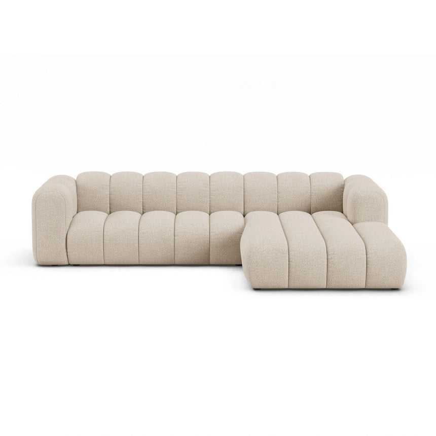 Lupine Modulares 4-Sitzer Ecksofa, Rechte Seite, aus Boucle in Beige (Baloo 2074), 290x177 cm von Micadoni – Bild 1
