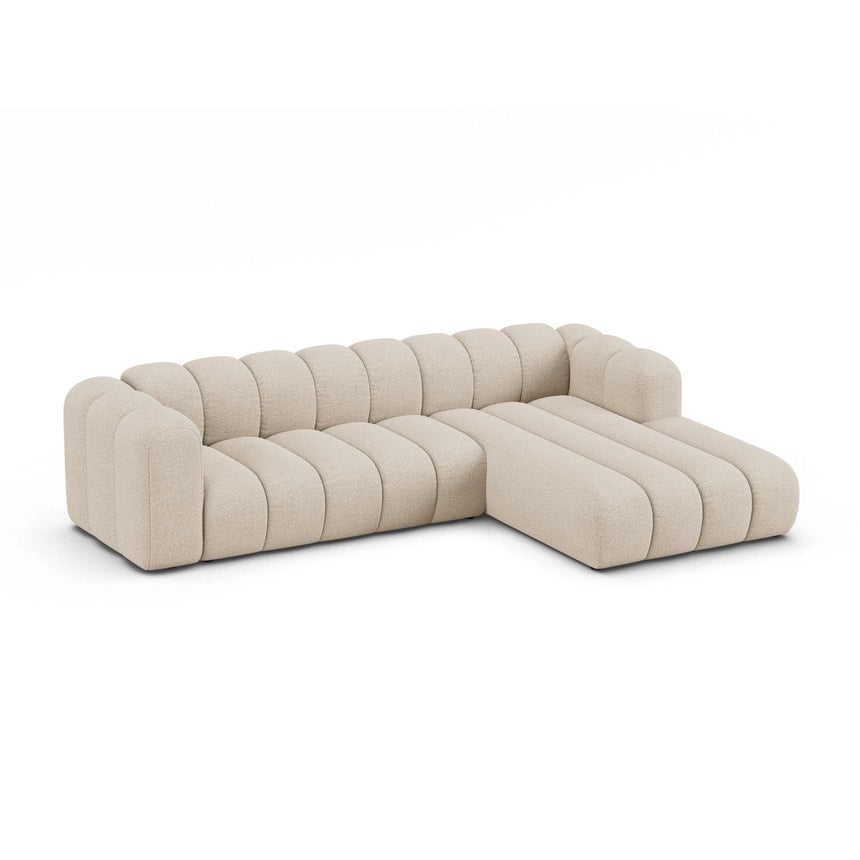 Lupine Modulares 4-Sitzer Ecksofa, Rechte Seite, aus Boucle in Beige (Baloo 2074), 290x177 cm von Micadoni – Bild 3