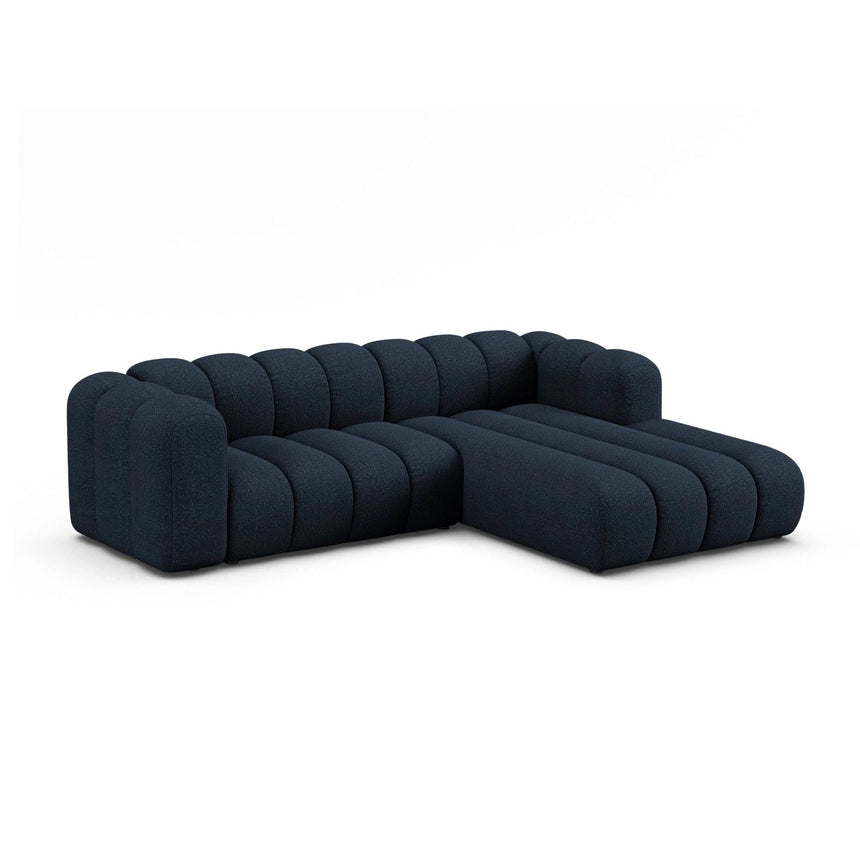 Lupine Modulares 4-Sitzer Ecksofa, Rechte Seite, aus Boucle in Dunkelblau (Baloo 2088), 260x177 cm von Micadoni – Bild 2