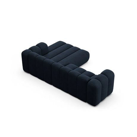 Lupine Modulares 4-Sitzer Ecksofa, Rechte Seite, aus Boucle in Dunkelblau (Baloo 2088), 260x177 cm von Micadoni – Bild 4