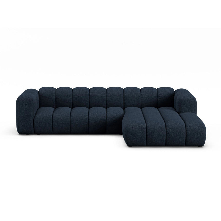 Lupine Modulares 4-Sitzer Ecksofa, Rechte Seite, aus Boucle in Dunkelblau (Baloo 2088), 290x177 cm von Micadoni – Bild 1