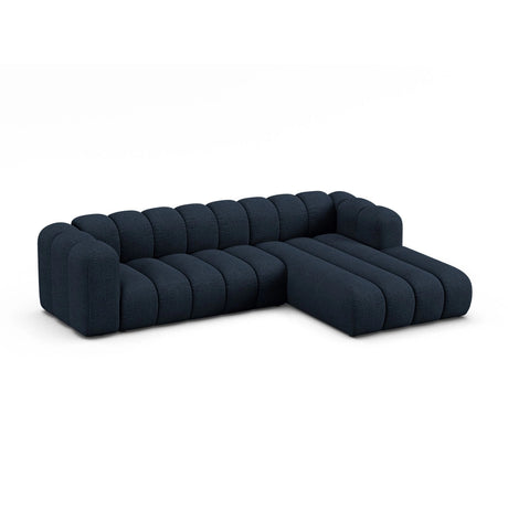 Lupine Modulares 4-Sitzer Ecksofa, Rechte Seite, aus Boucle in Dunkelblau (Baloo 2088), 290x177 cm von Micadoni – Bild 3