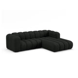 Lupine Modulares 4-Sitzer Ecksofa, Rechte Seite, aus Boucle in Schwarz (Baloo 2082), 260x177 cm von Micadoni – Bild 2