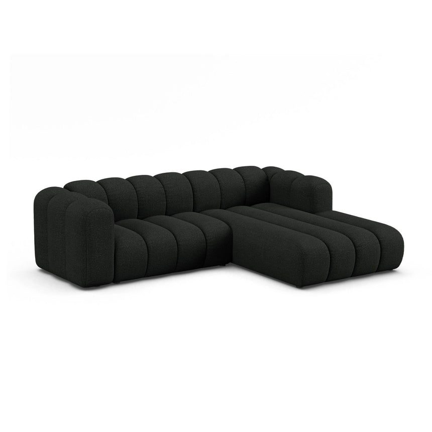 Lupine Modulares 4-Sitzer Ecksofa, Rechte Seite, aus Boucle in Schwarz (Baloo 2082), 260x177 cm von Micadoni – Bild 2