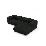 Lupine Modulares 4-Sitzer Ecksofa, Rechte Seite, aus Boucle in Schwarz (Baloo 2082), 260x177 cm von Micadoni – Bild 3