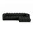Lupine Modulares 4-Sitzer Ecksofa, Rechte Seite, aus Boucle in Schwarz (Baloo 2082), 290x177 cm von Micadoni – Bild 1