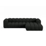 Lupine Modulares 4-Sitzer Ecksofa, Rechte Seite, aus Boucle in Schwarz (Baloo 2082), 290x177 cm von Micadoni – Bild 1